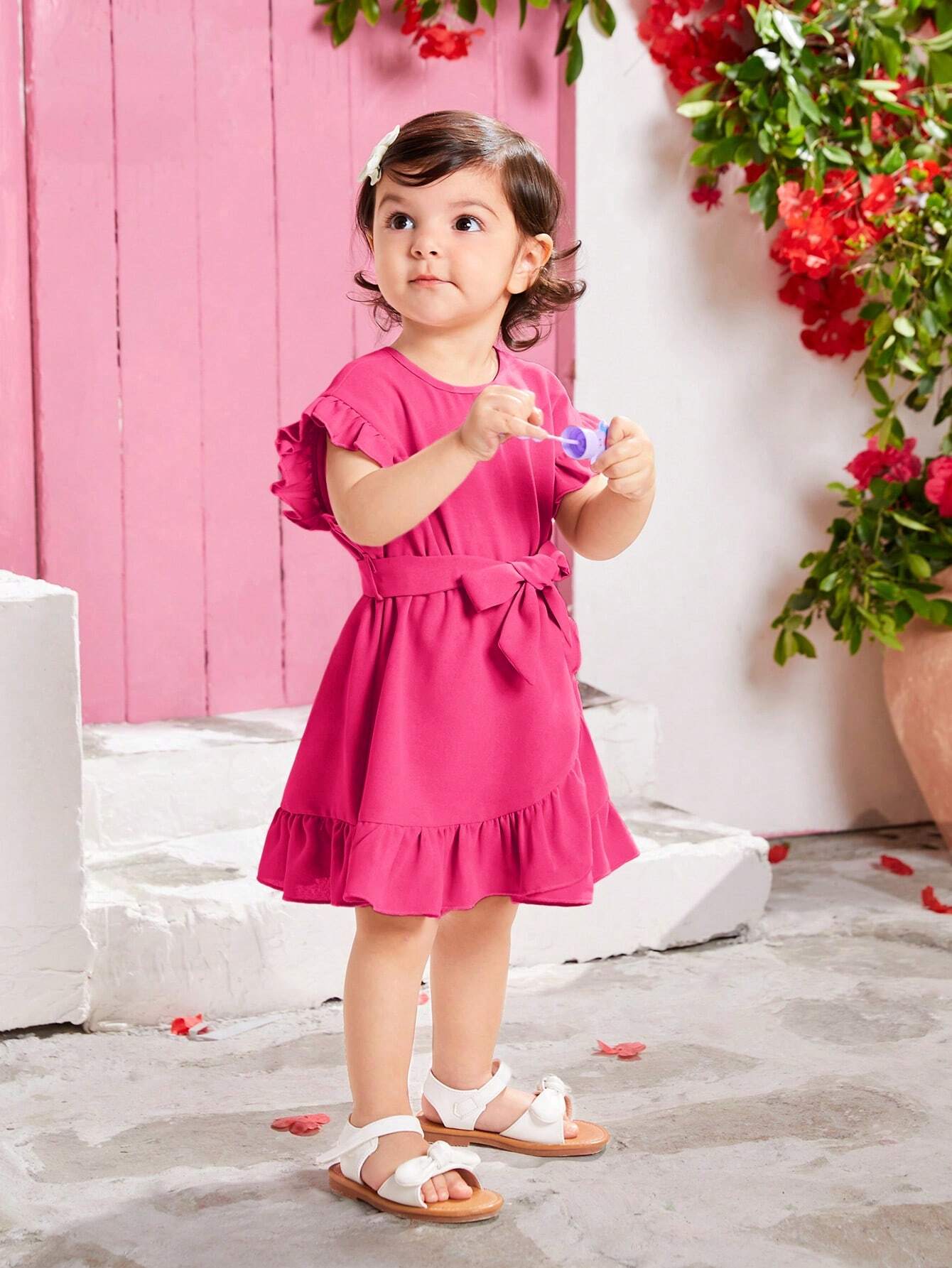 Girls’ Summer Dress – Patchwork & Ruffle Hem (Matching with Mom)