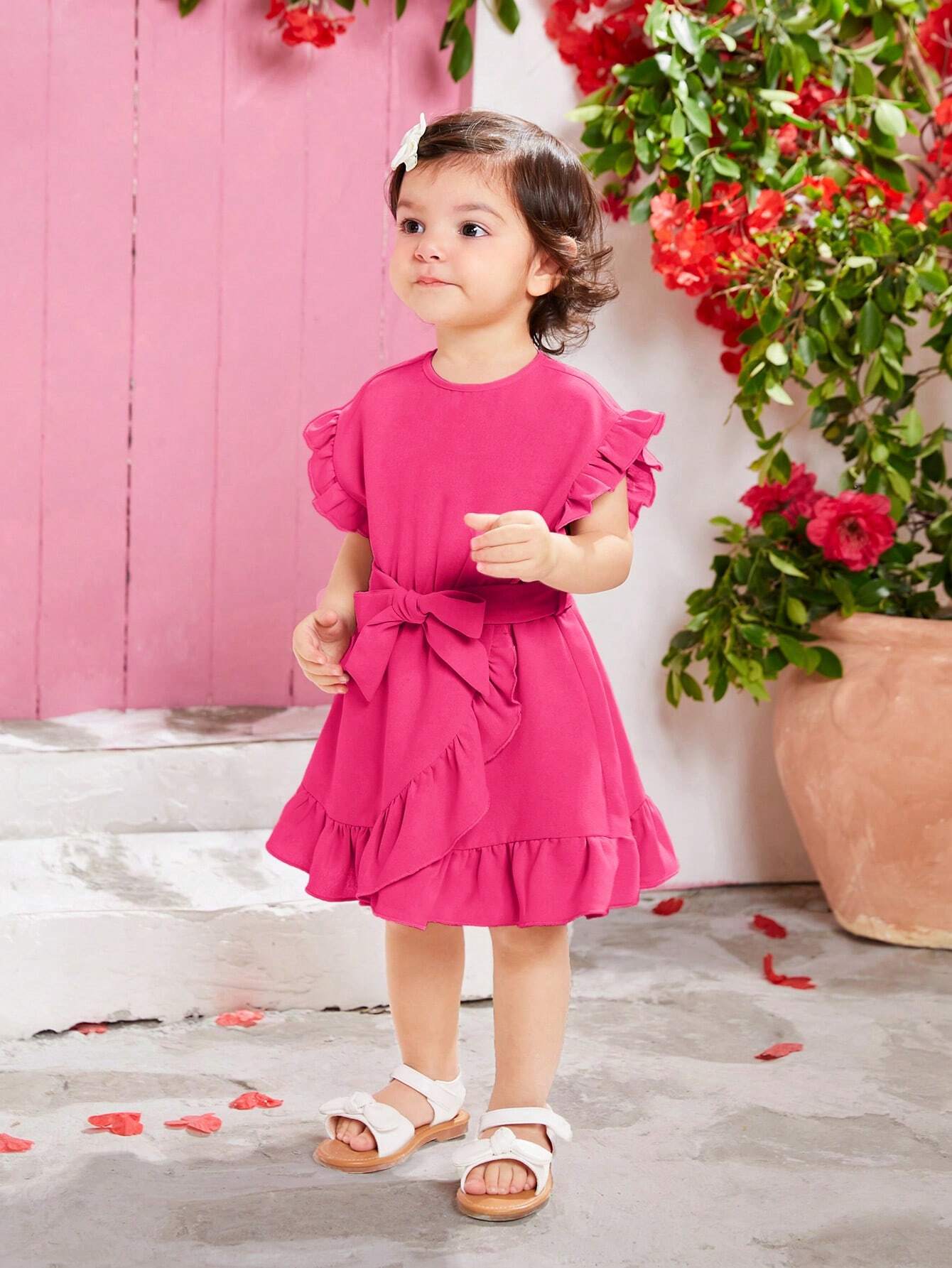 Girls’ Summer Dress – Patchwork & Ruffle Hem (Matching with Mom)