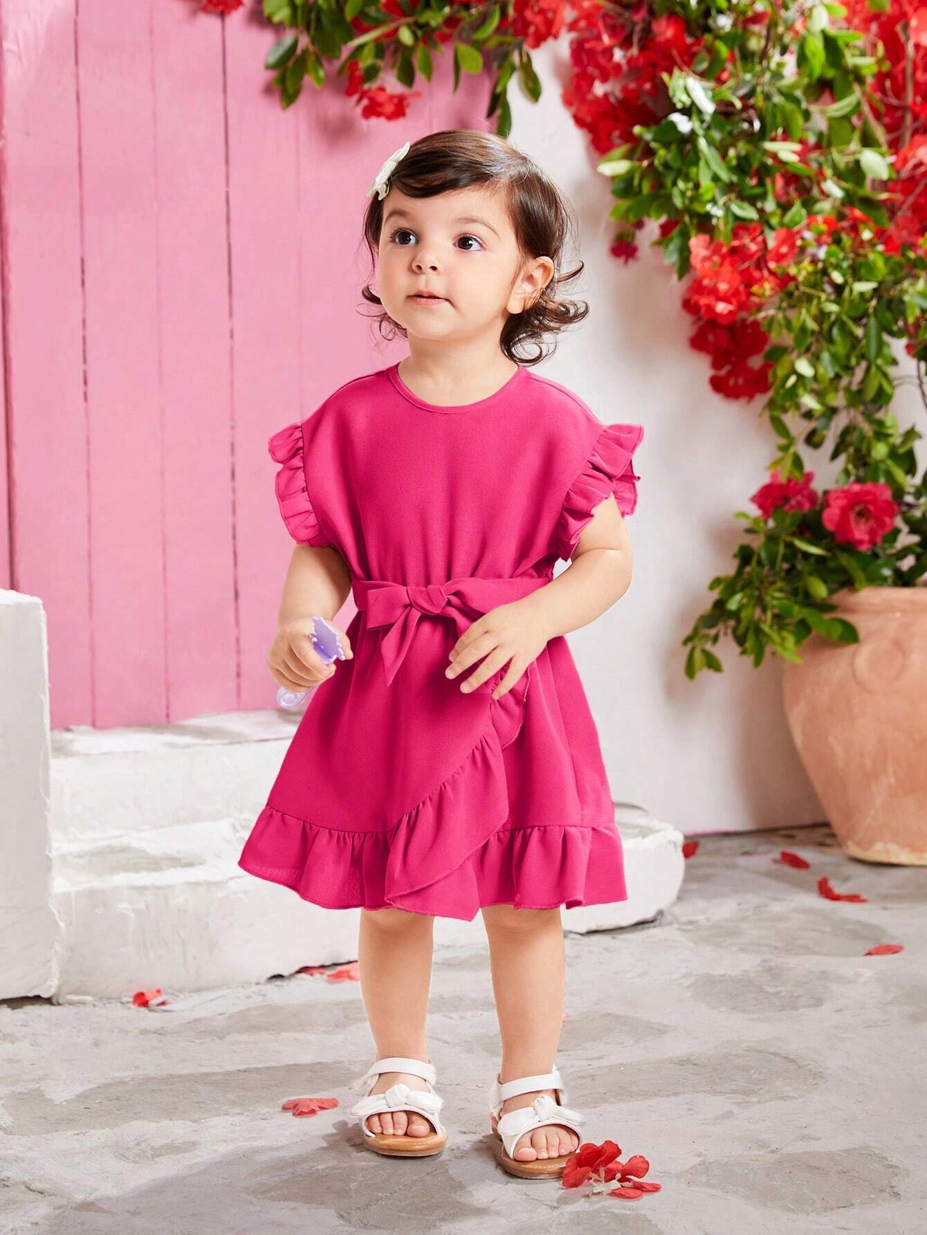 Girls’ Summer Dress – Patchwork & Ruffle Hem (Matching with Mom)