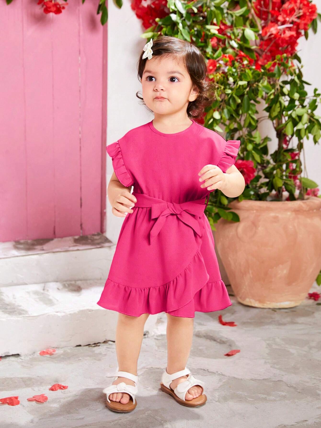 Girls’ Summer Dress – Patchwork & Ruffle Hem (Matching with Mom)