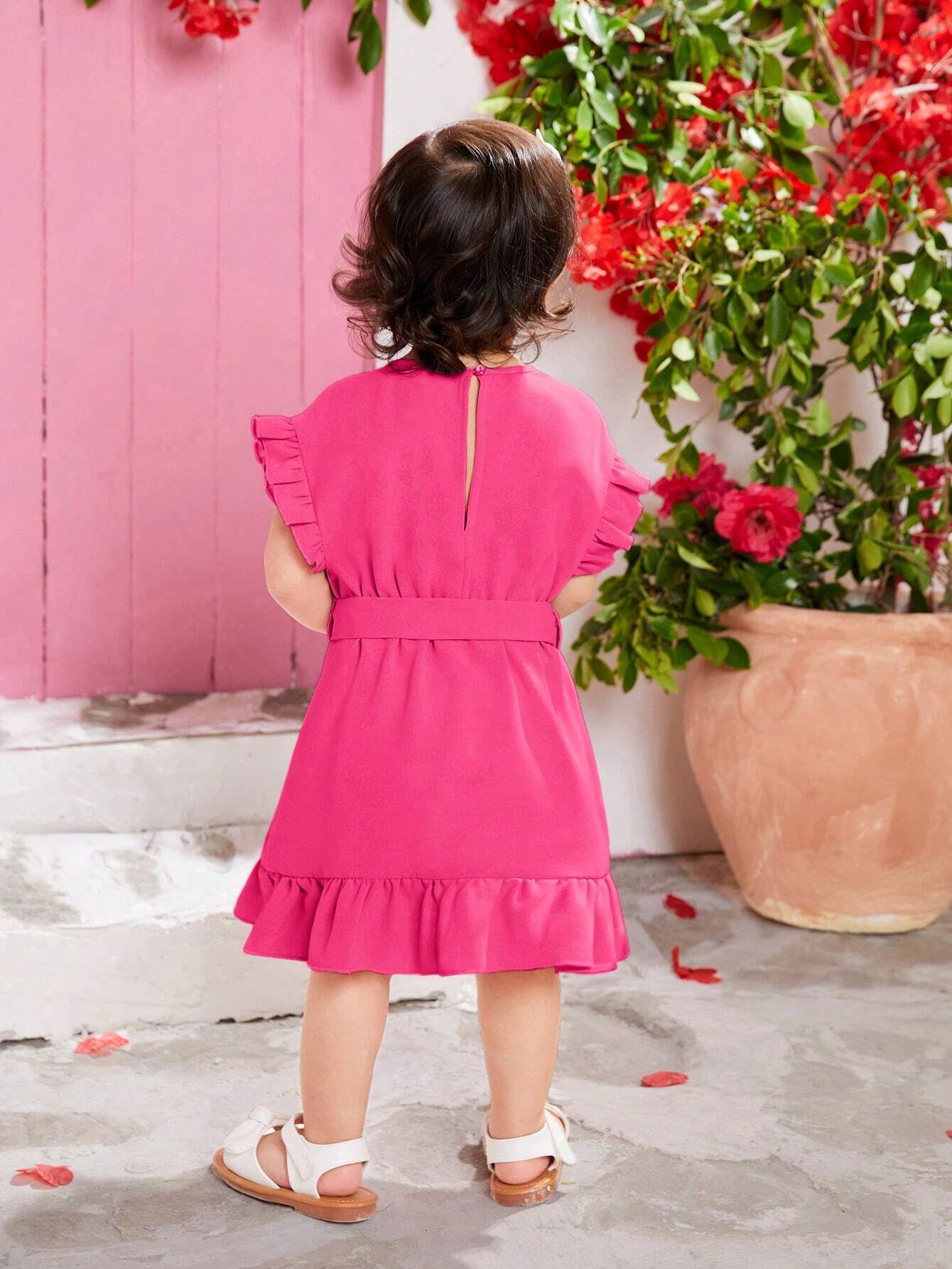 Girls’ Summer Dress – Patchwork & Ruffle Hem (Matching with Mom)