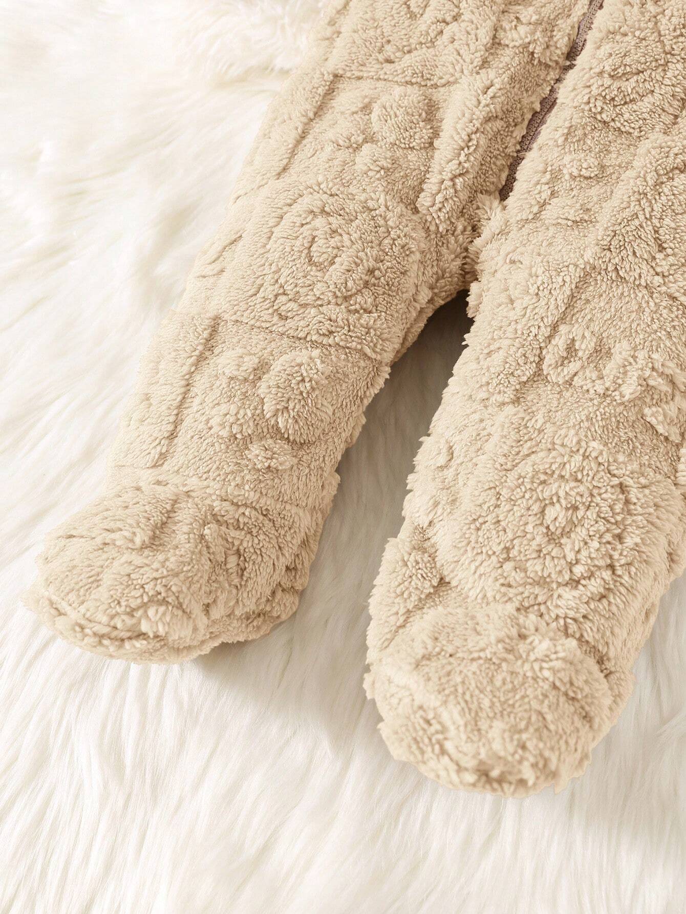 Adorable Baby Teddy Bear Onesie – Beige