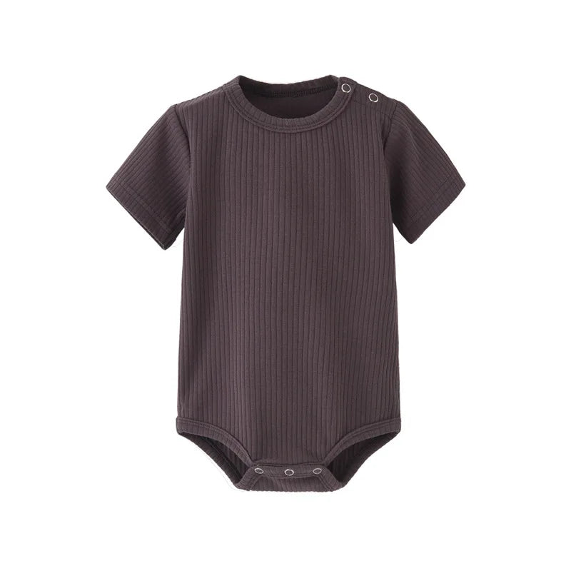 Soft Cotton Baby Bodysuit – Short Sleeve Romper