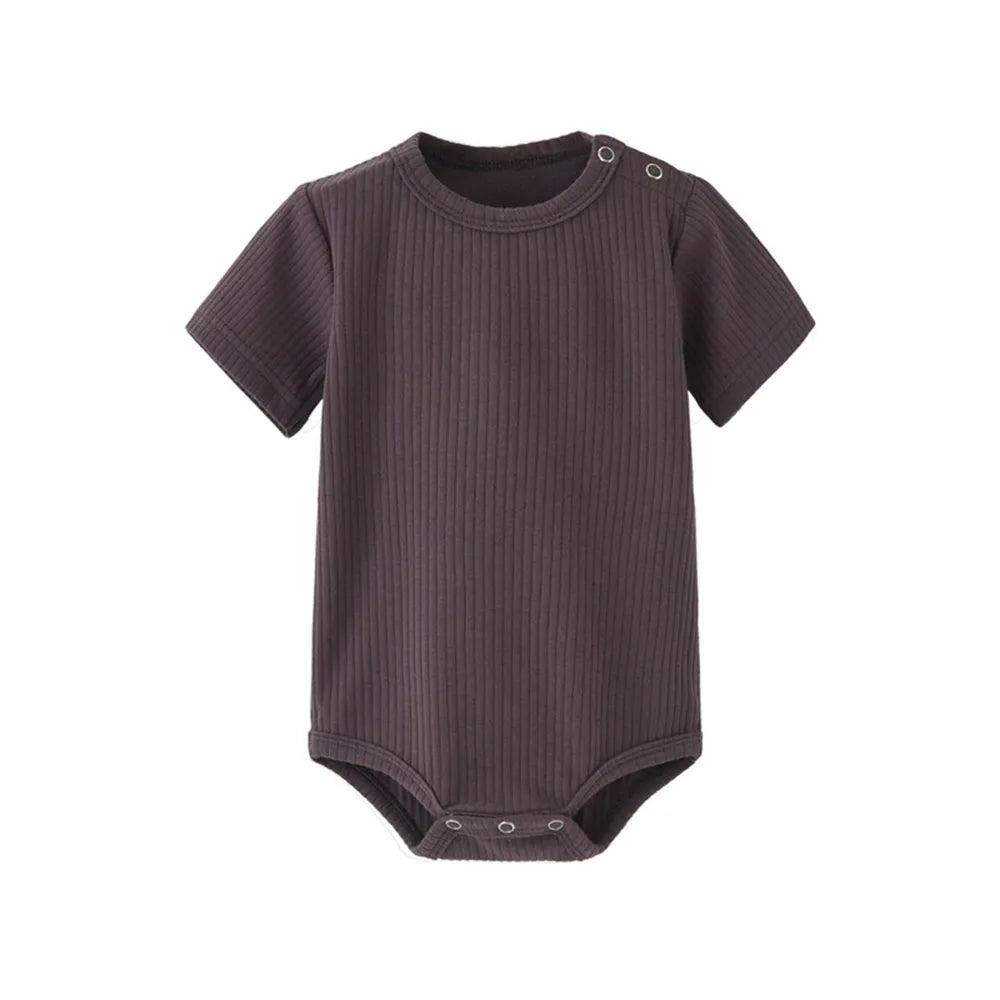 Soft Cotton Baby Bodysuit – Short Sleeve Romper