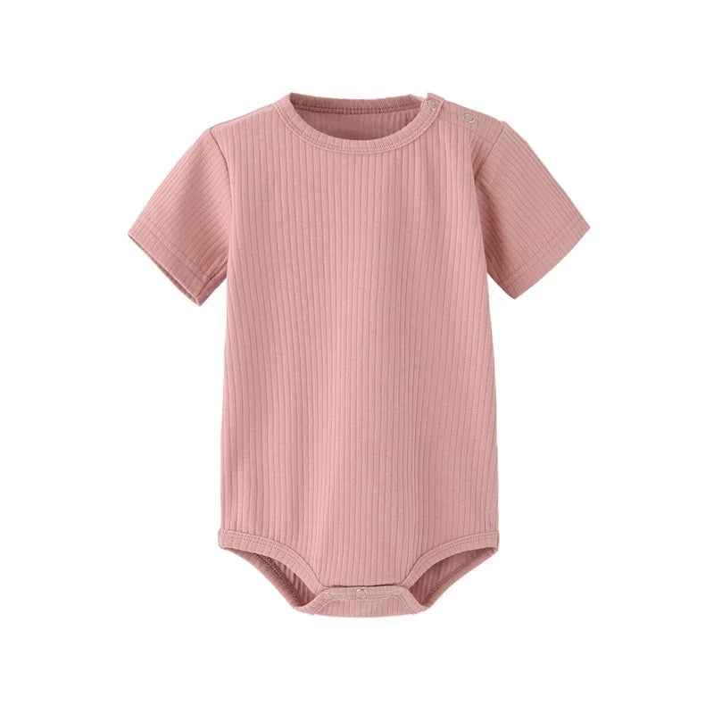 Soft Cotton Baby Bodysuit – Short Sleeve Romper