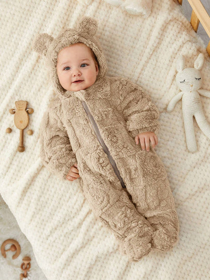 Adorable Baby Teddy Bear Onesie – Beige