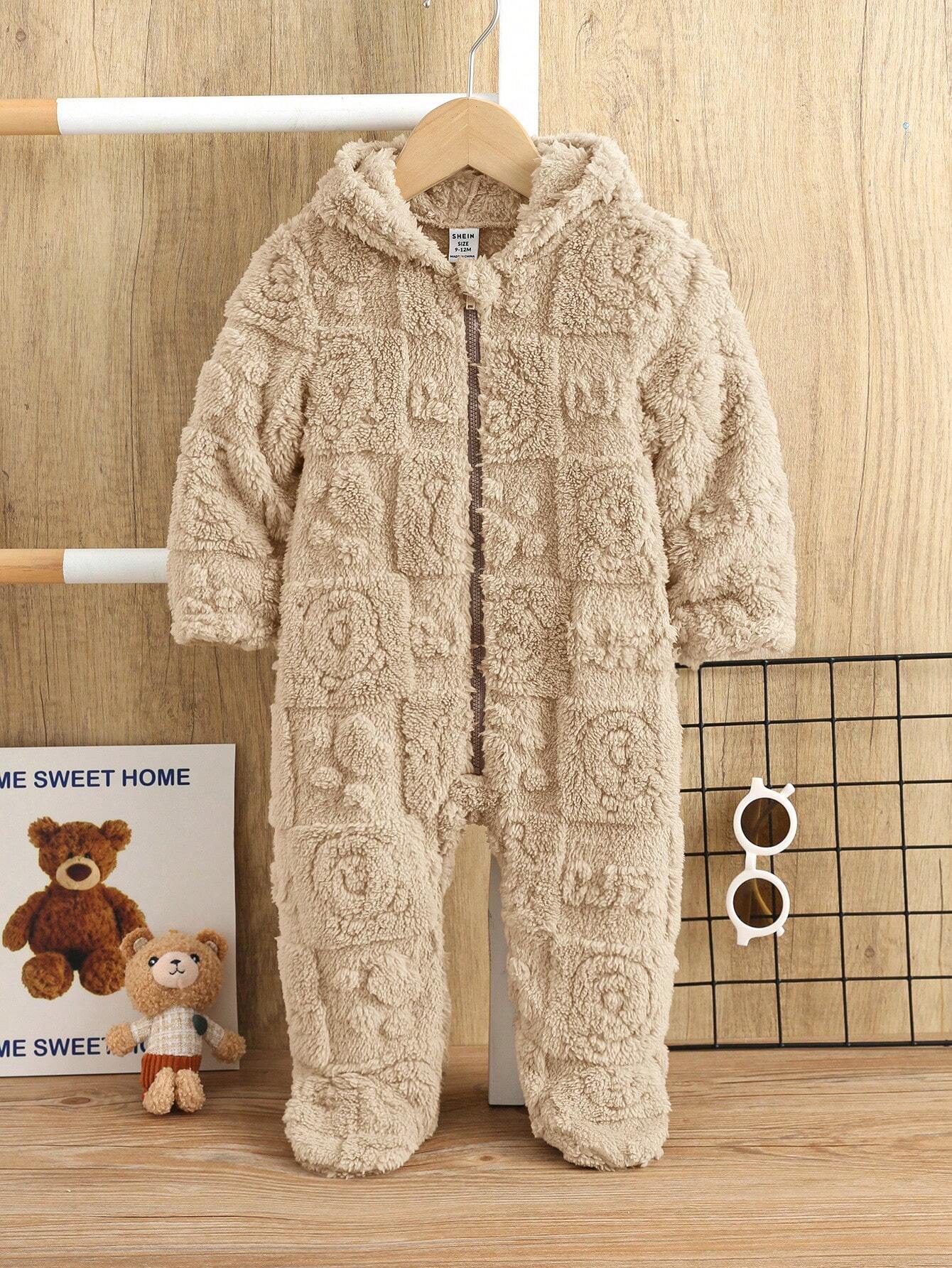 Adorable Baby Teddy Bear Onesie – Beige