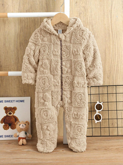 Adorable Baby Teddy Bear Onesie – Beige