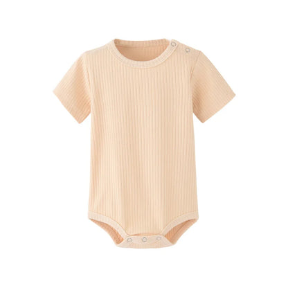 Soft Cotton Baby Bodysuit – Short Sleeve Romper