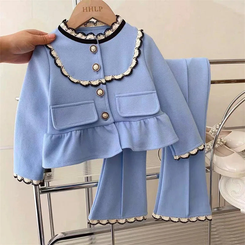 Cute Toddler Girl Tracksuit Set – Long Sleeve Spring Outfit